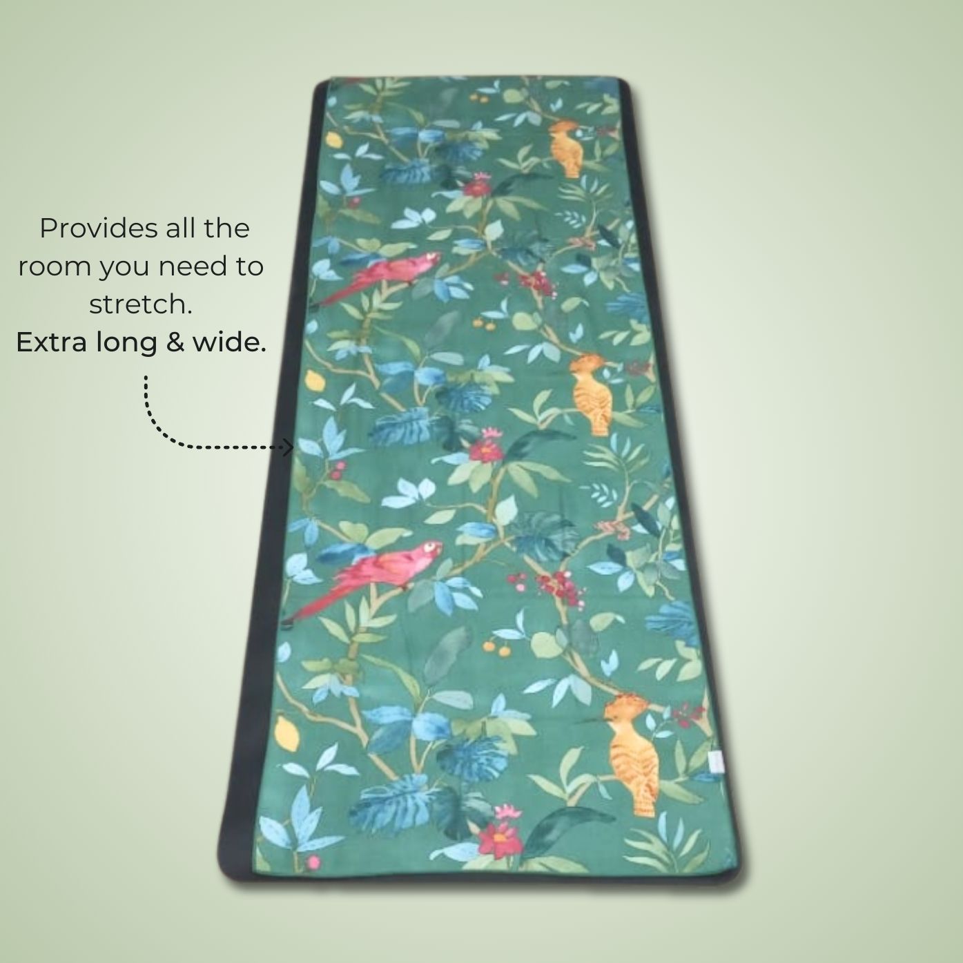 extra long yoga towel with non slip silicone nubs