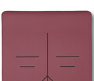 Purple yoga mat with customised design on a white background