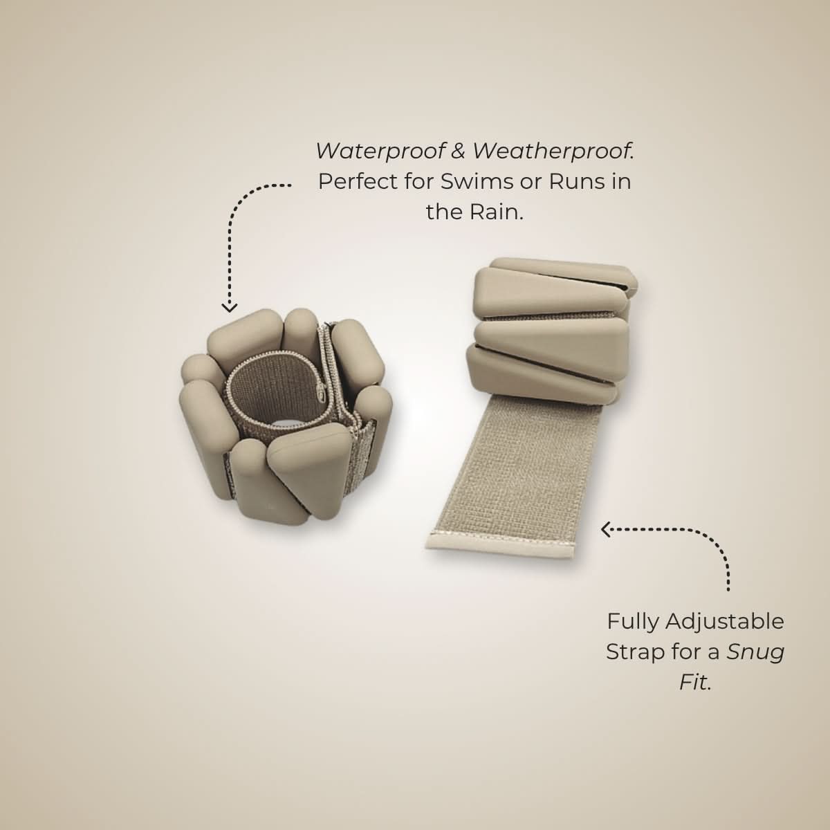 silicone waterproof ankle and wrist weights for exercise workout gym yoga pilates by kosha yoga co in crm colour