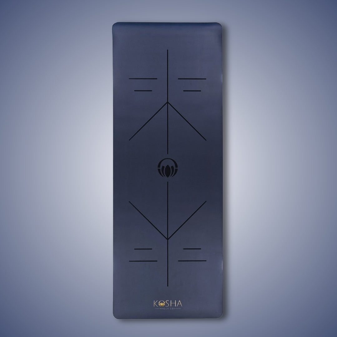 Thick yoga mat recommended by yoga teachers for women by kosha yoga co