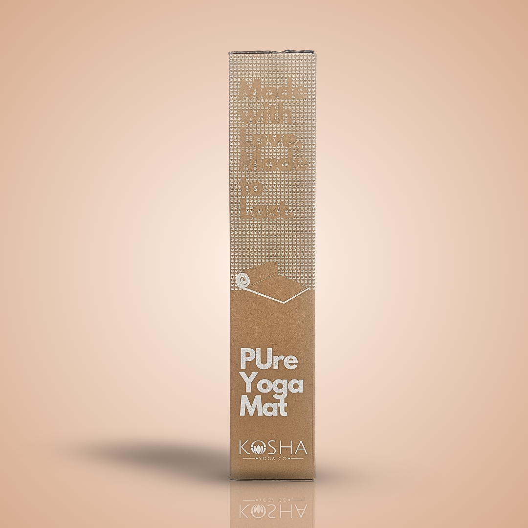beautiful yoga mat packaging by kosha yoga