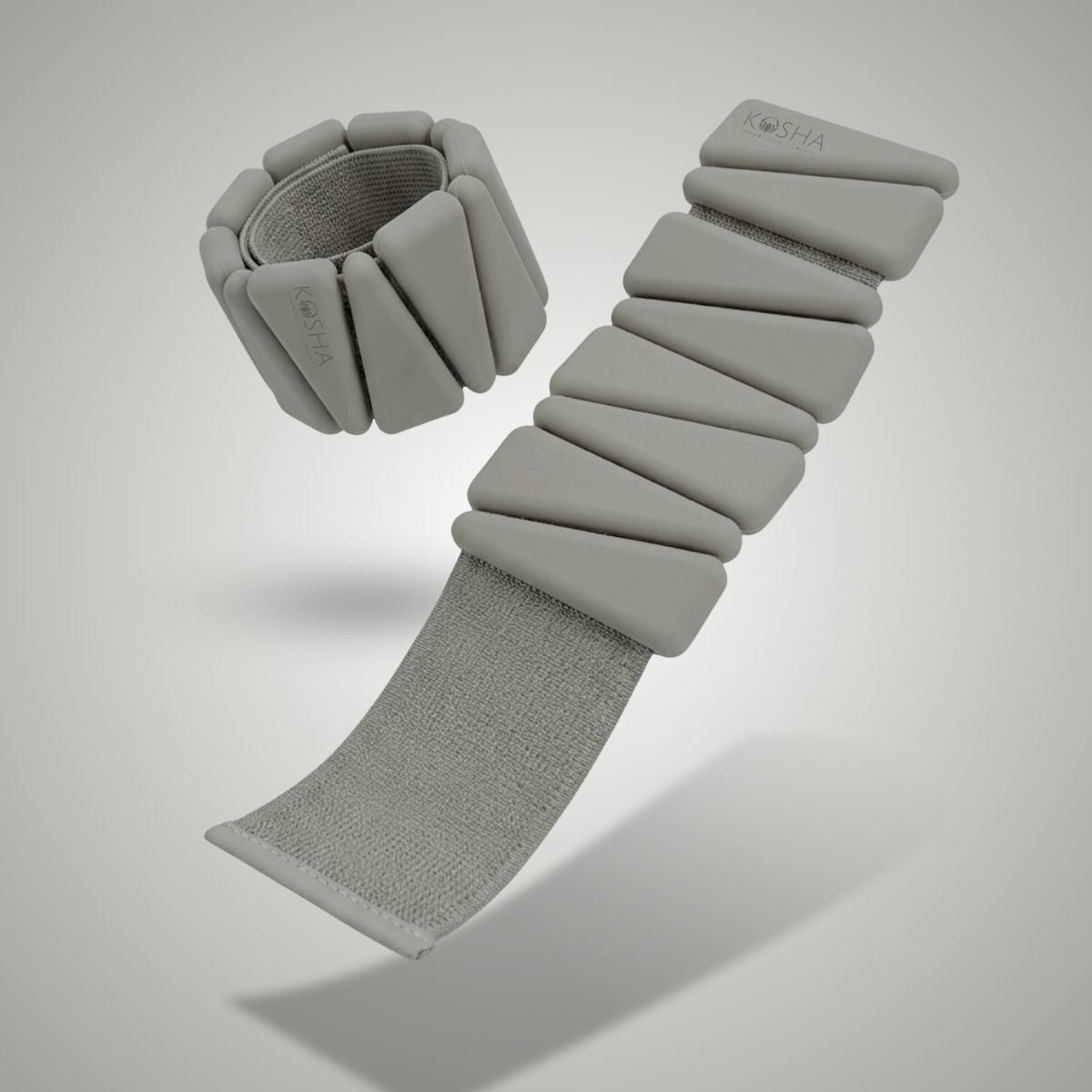 lite sky blue ankle & wrist weights that are non slip and waterproof for all day comfort by kosha yoga co