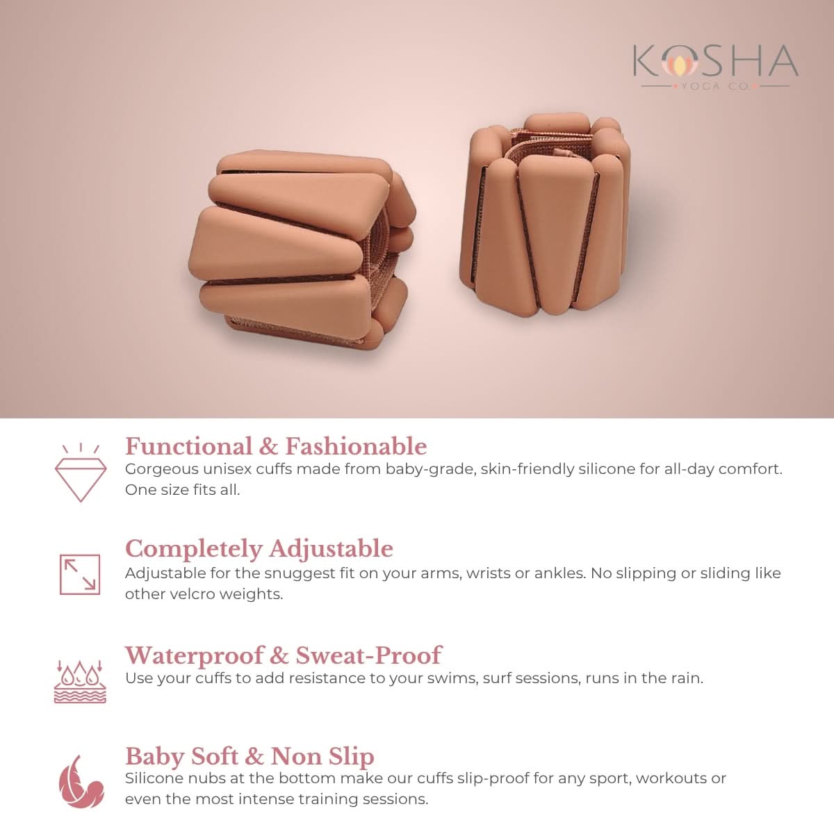 Best features of bala bangle type yoga and pilates ankle and wrist weight bangles by kosha yoga co