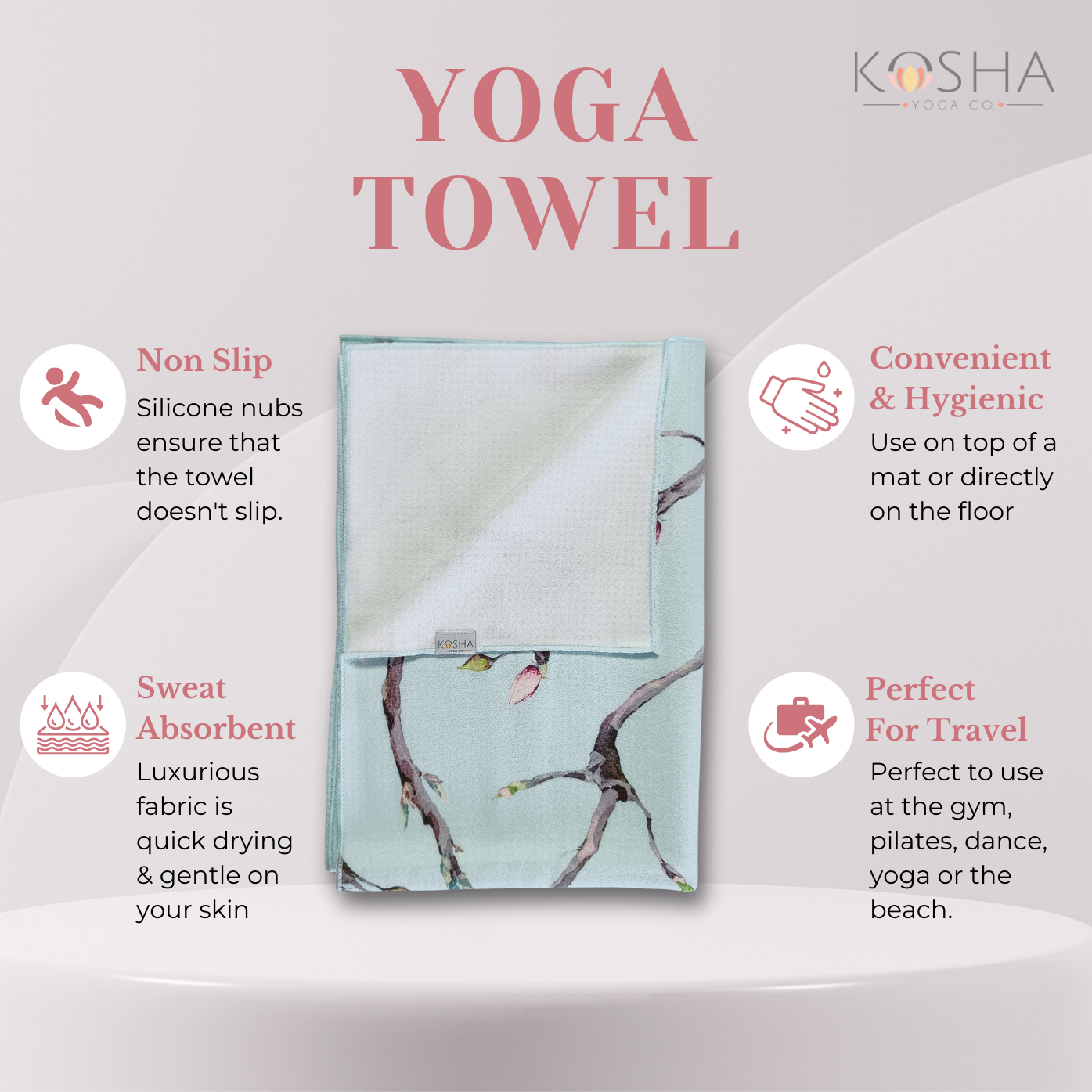 what is a yoga towel best prop for yoga while travelling