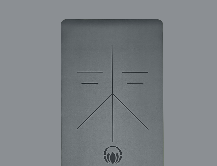 personalised yoga mat in green colour extra long extra wide for men and women in gray colour with free carry strap