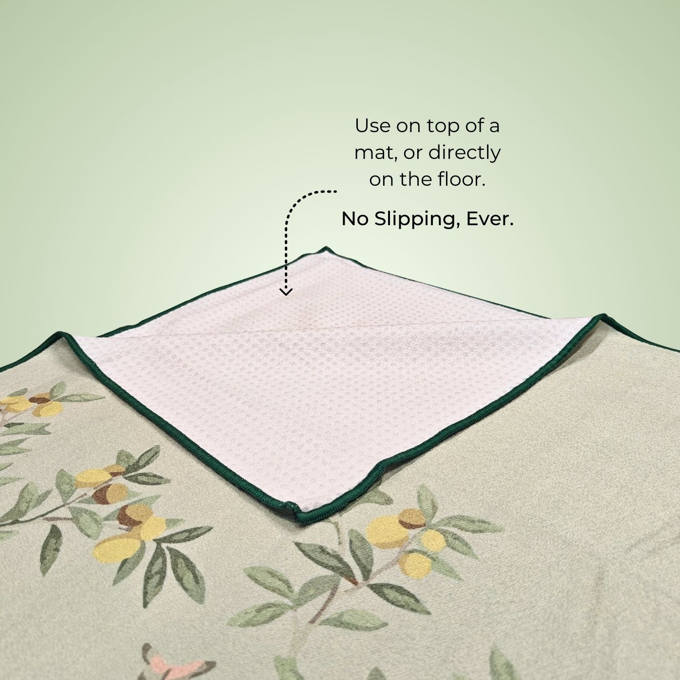 hot yoga towel non slip sweat absorbent machine washable soft to touch in prints by kosha yoga co