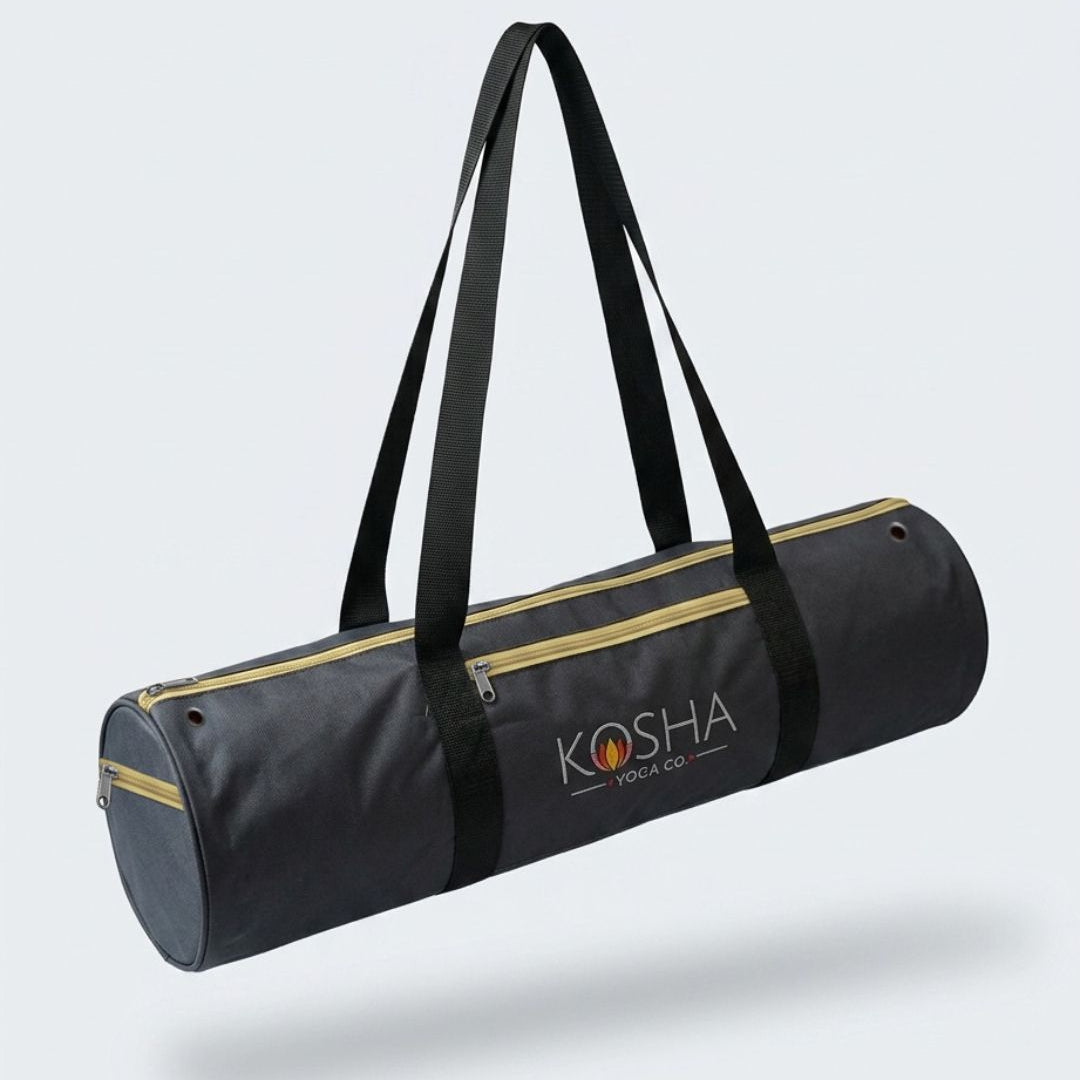 Yoga mat bag with pockets for all yoga mats by kosha yoga co