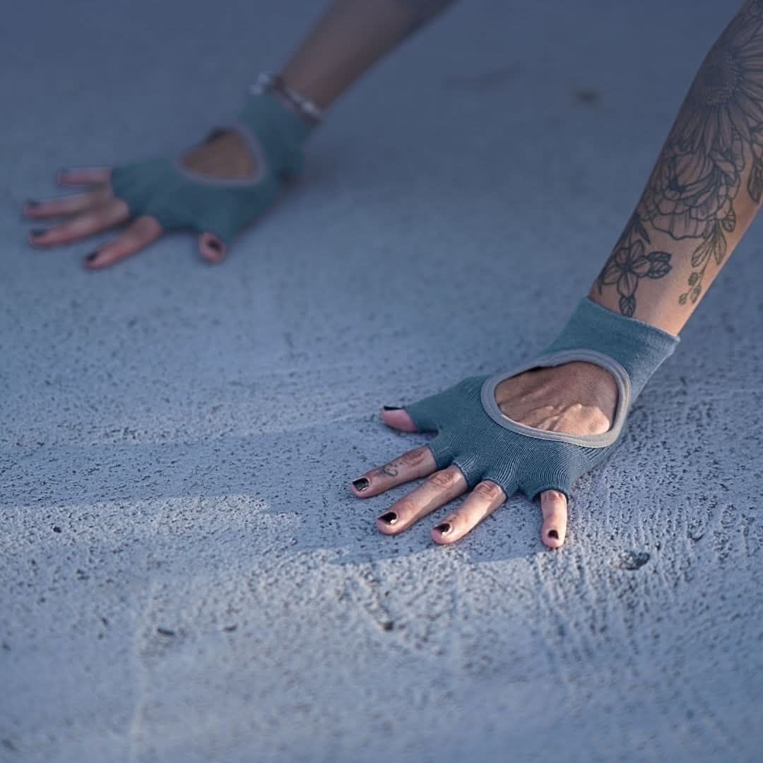 cotton gloves for yoga pilates working out travel yoga mat kosha yoga co in teal colour for men lifestyle