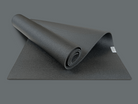 black colour reversible yoga mat for weights shoes cardio and home workoutss