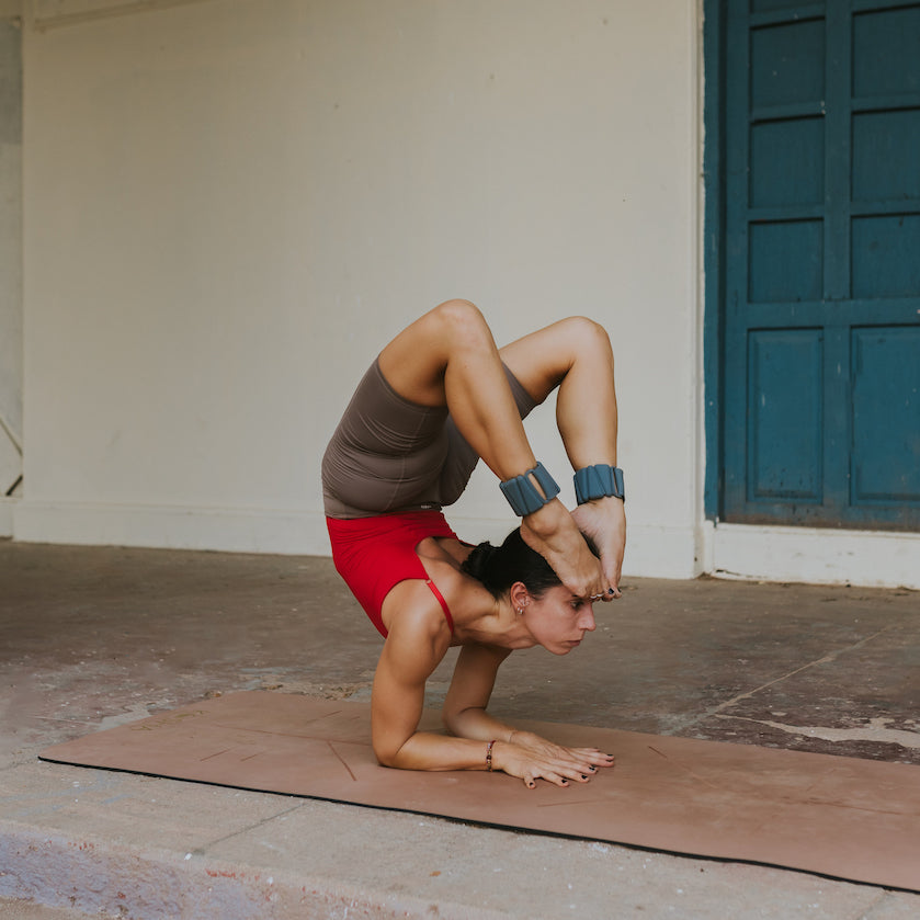 ankle weights by kosha yoga co in gray colour