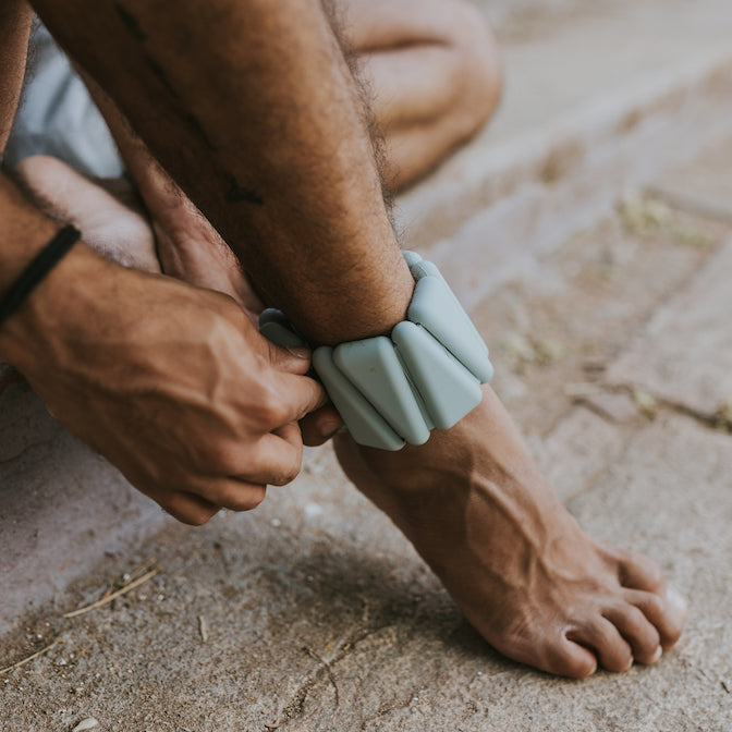 waterproof free size ankle and wrist weights buy kosha yoga in green colour