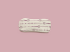 White Organic Cotton relaxation eye pillow with lavender and flaxseed by kosha yoga co