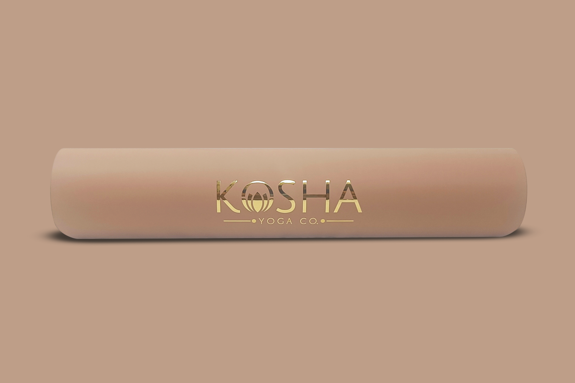brown rubber non slip anti skid yoga mat by kosha