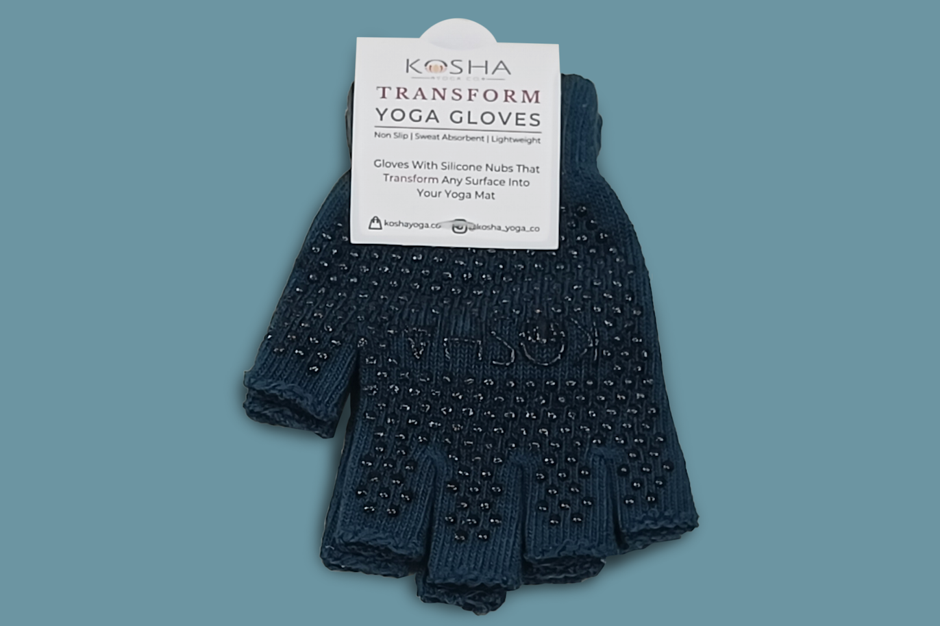 skidless anti skid gloves for yoga pilates working out travel yoga mat kosha yoga co in teal colour for men colour