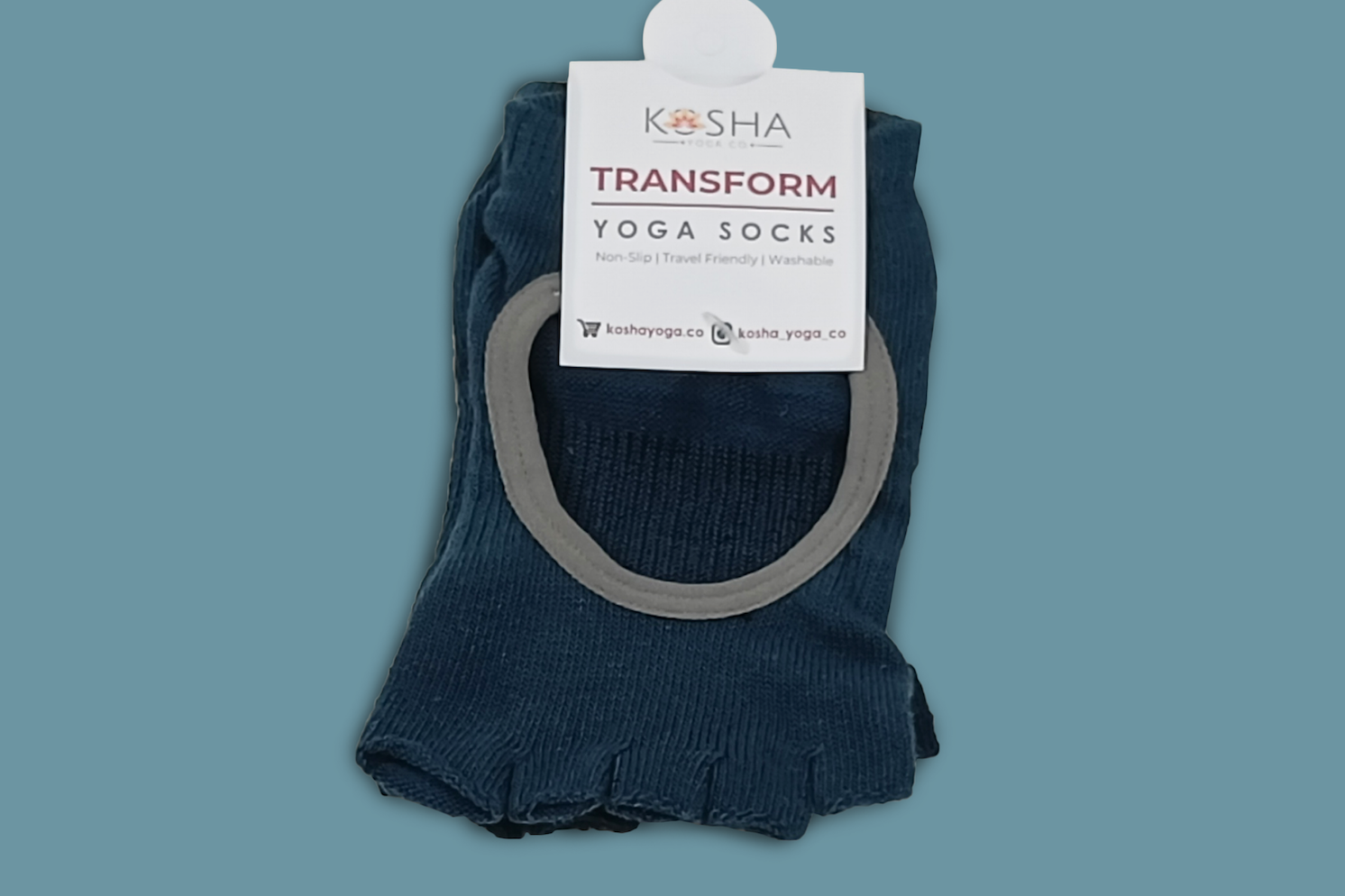 socks with anti skid silicone for travelling yogis by kosha yoga co and pilates