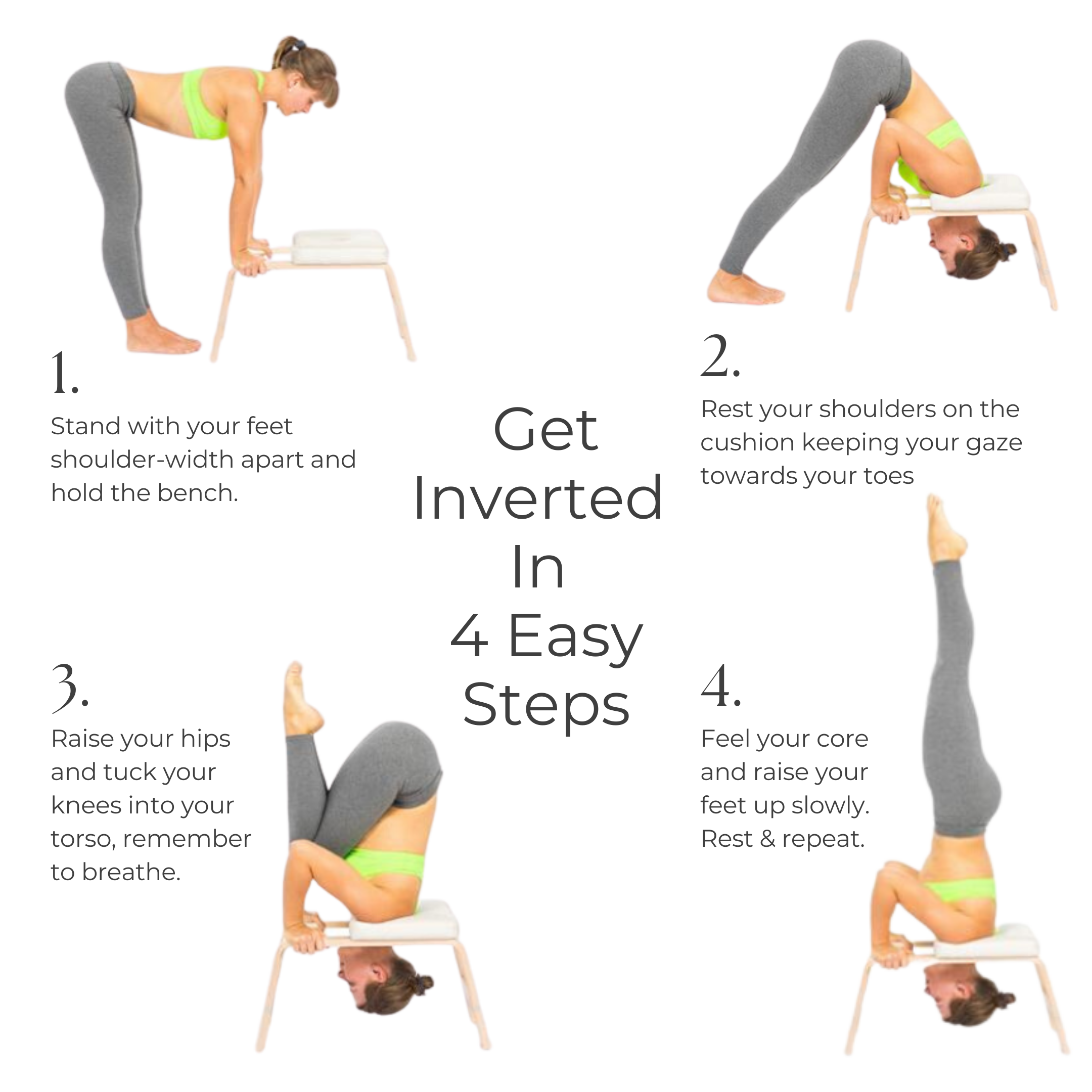 How To Use Wooden Yoga Inversion Chair Or Bench By Kosha Yoga Co.