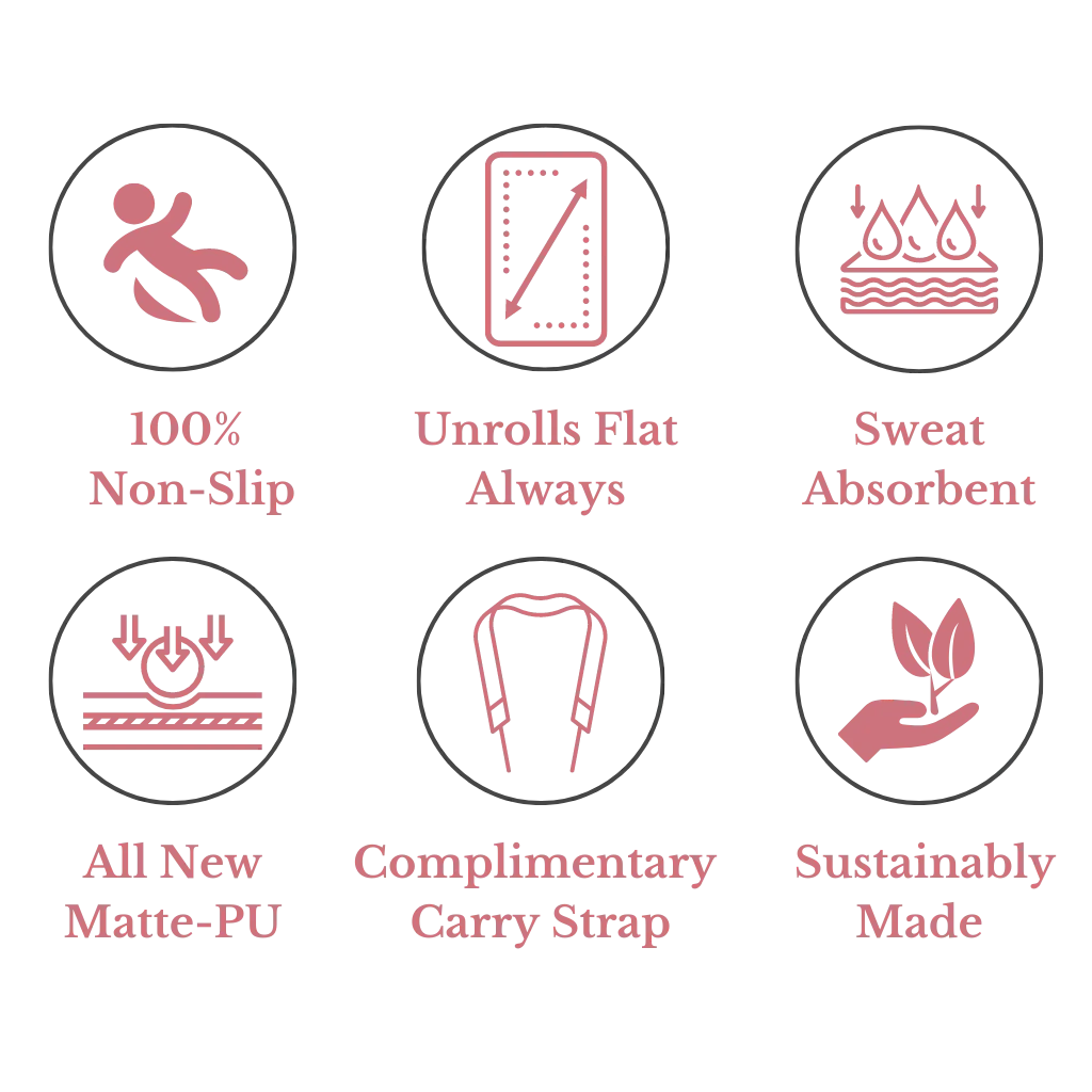 features of kosha yoga co rubber yoga mat