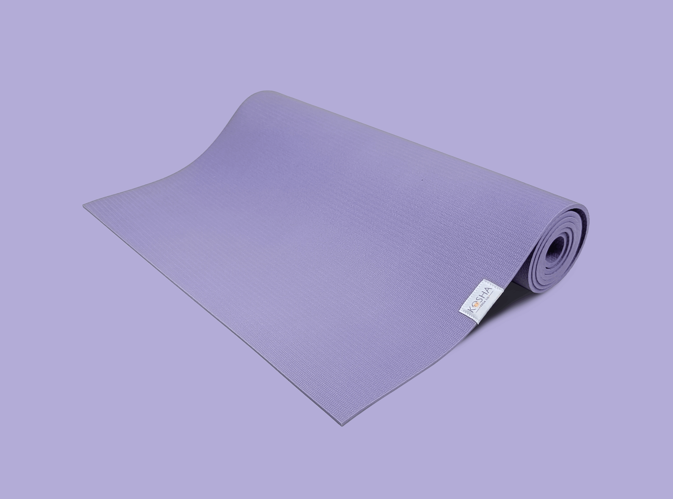 purple colour exercise mat for weights training cardio and gym by kosha yoga co