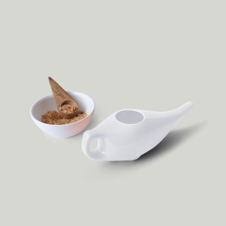 Cermaic Jal Neti pot by kosha yoga co