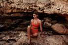 Sustainable activewear made out of recycled materials by Kosha Yoga Co. Squat proof, stretchable sports bras for yoga, gym, workouts, running.