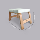 Dimensions Of Wooden Handstand Yoga Chair With Removable Cushion By Kosha Yoga Co