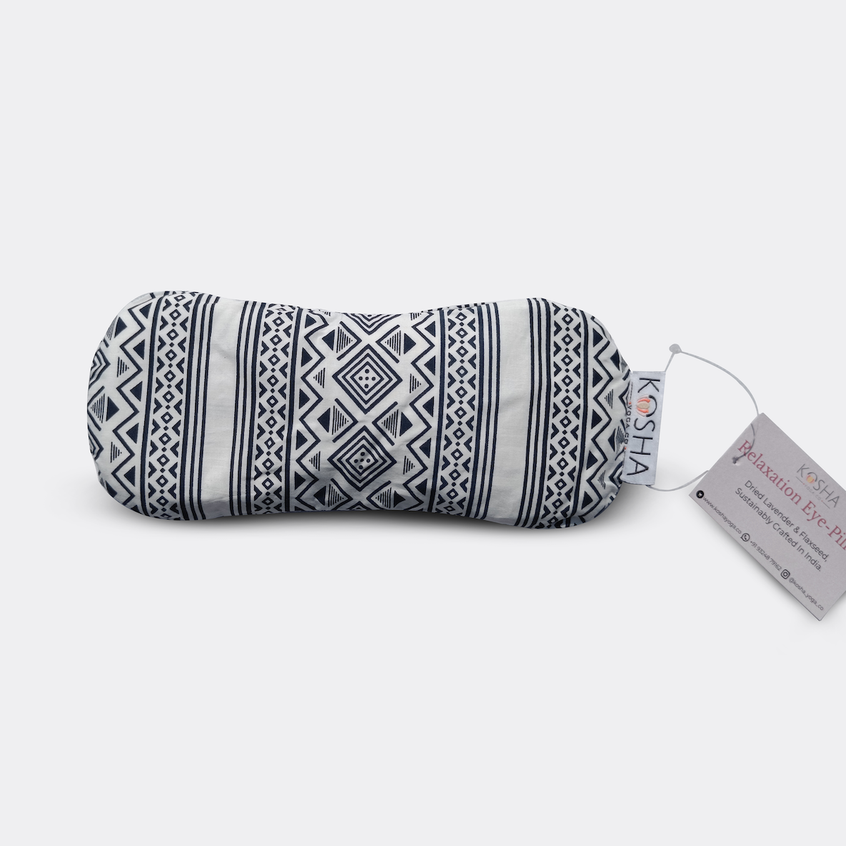 Organic Cotton relaxation eye pillow with lavender and flaxseed by kosha yoga co