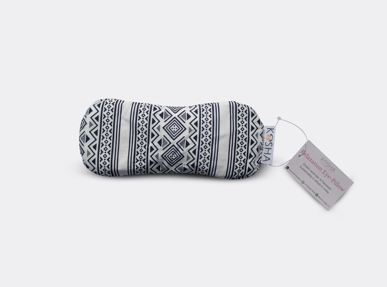 Organic Cotton relaxation eye pillow with lavender and flaxseed by kosha yoga co
