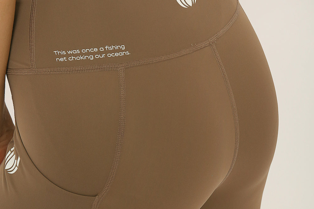 Nude squat proof shorts for yoga and sports bra yoga set by kosha yoga co