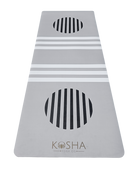 Black and white geometric print yoga mat Which Is Sweat Absorbent Non Slip Yoga Mat By Kosha Yoga Co