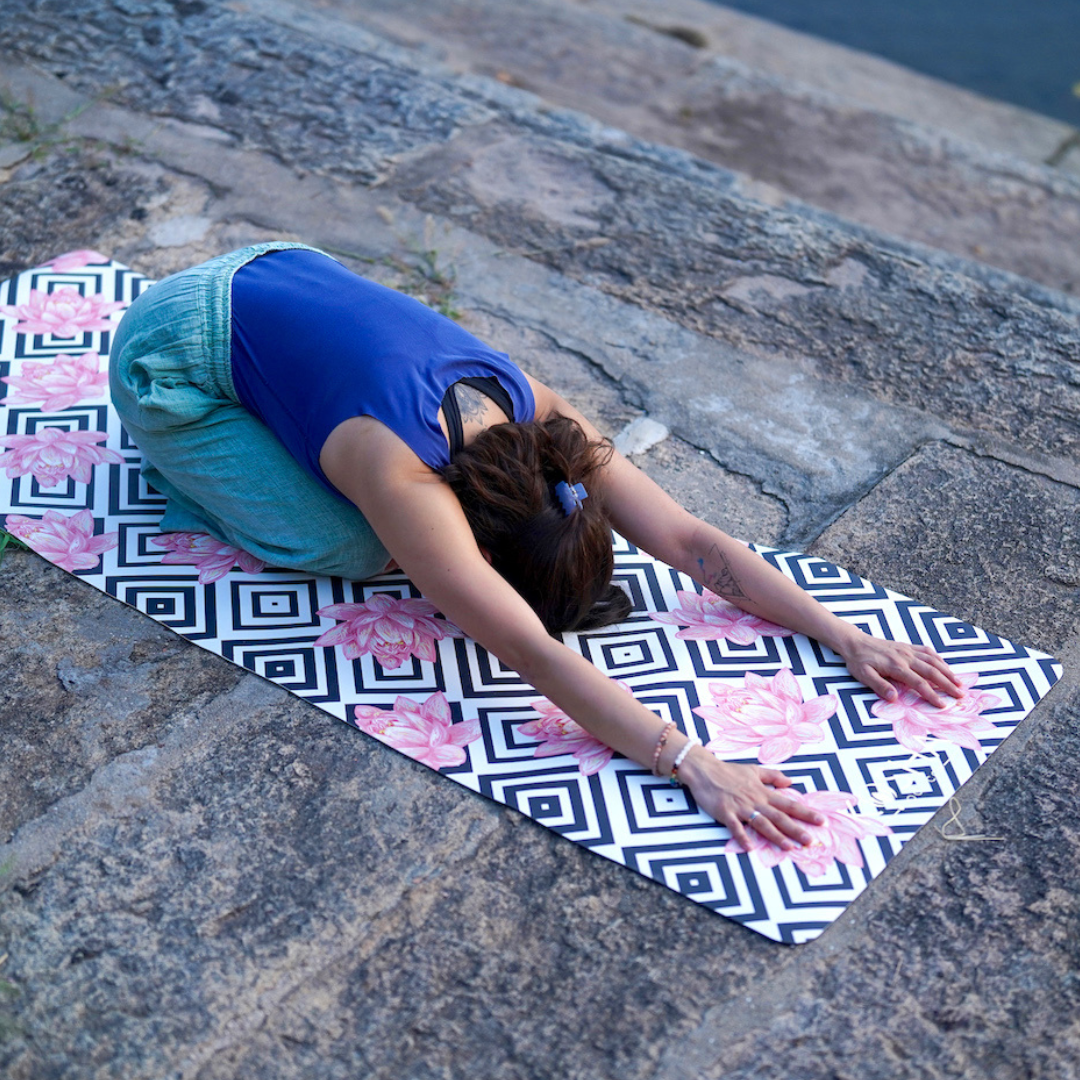 Yoga for Better Sleep, yoga Poses to Try Before Bed, Balasana (Child’s Pose), kosha yoga mat