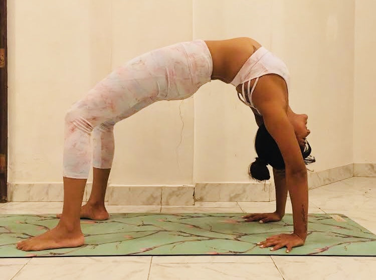 backbend on Kosha Yoga Co. Yoga Mat