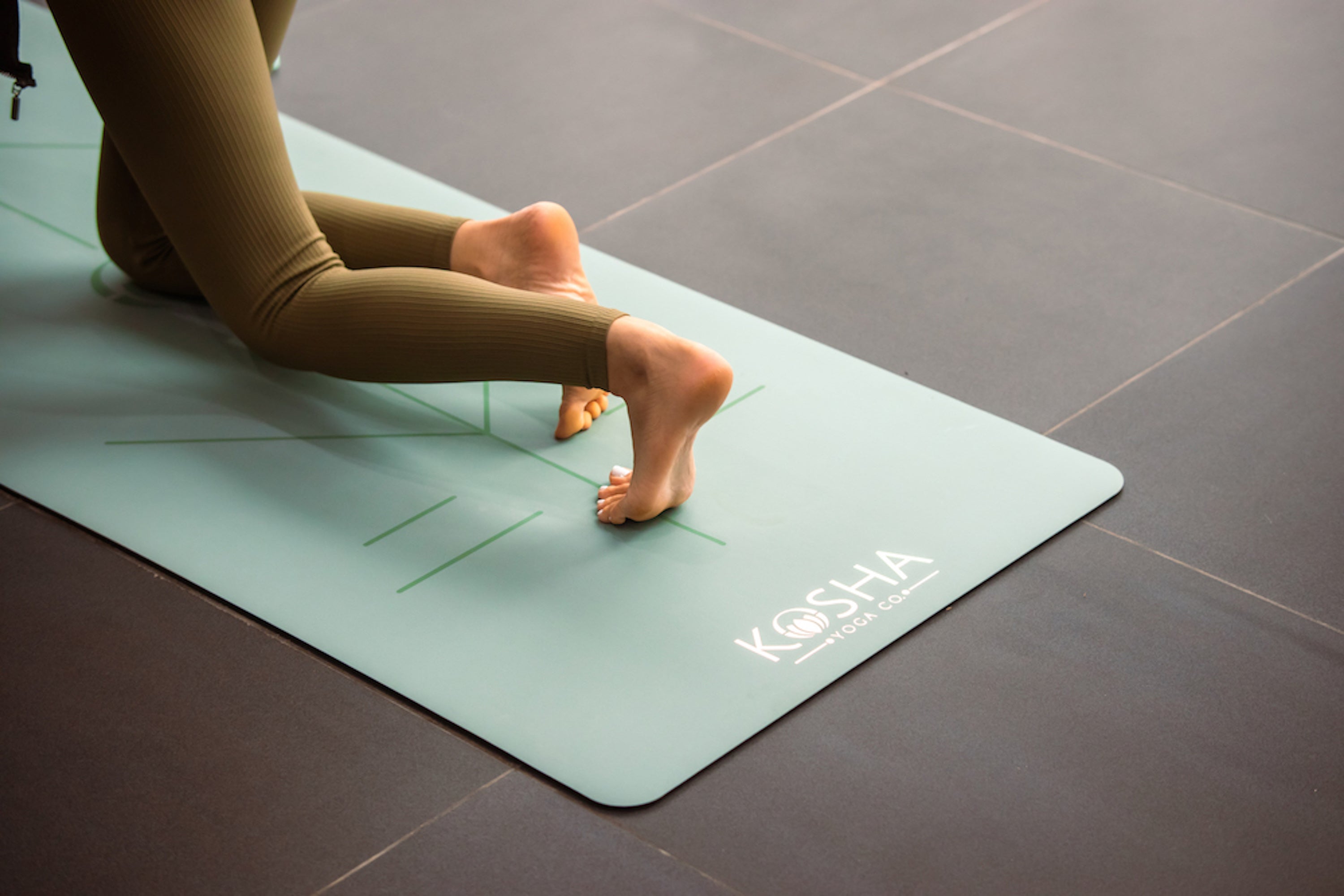 natural rubber yoga mats by kosha yoga co
