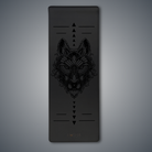 extra long extra wide black rubber mat for men by kosha yoga 