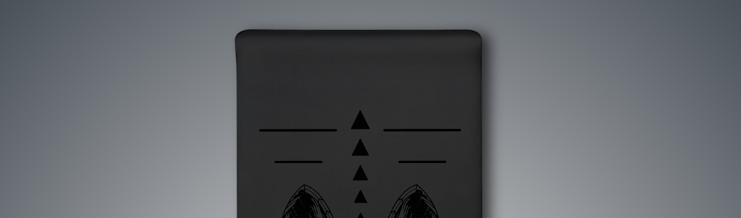 extra long extra wide black rubber mat for men by kosha yoga 