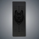 extra long extra wide black rubber mat for men by kosha yoga 