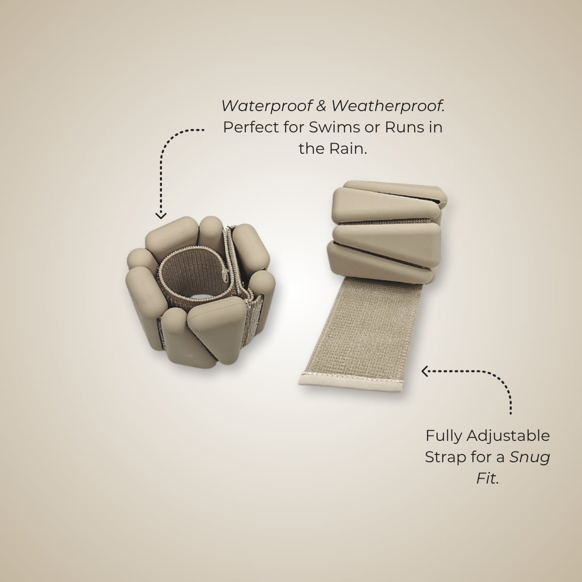 silicone waterproof ankle and wrist weights for exercise workout gym yoga pilates by kosha yoga co in crm colour