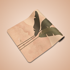 Kosha Yoga mat with earth inspired print with custom name