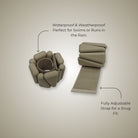 silicone waterproof ankle and wrist weights for exercise workout gym yoga pilates by kosha yoga co in olive green colour