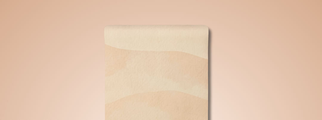 Extra wide extra long Kosha Yoga mat with calming print