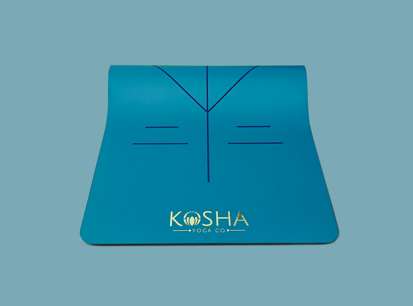 unisex rubber mat with extra thick cushioning by kosha yoga co for men and women