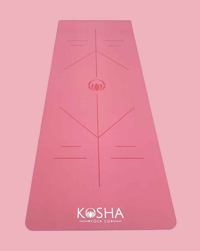 Thick yoga mat recommended by yoga teachers for women by kosha yoga co