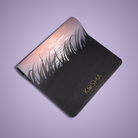 moon printed yoga mat with natural rubber base for non slip anti skid performance