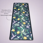 extra long yoga towel with non slip silicone nubs