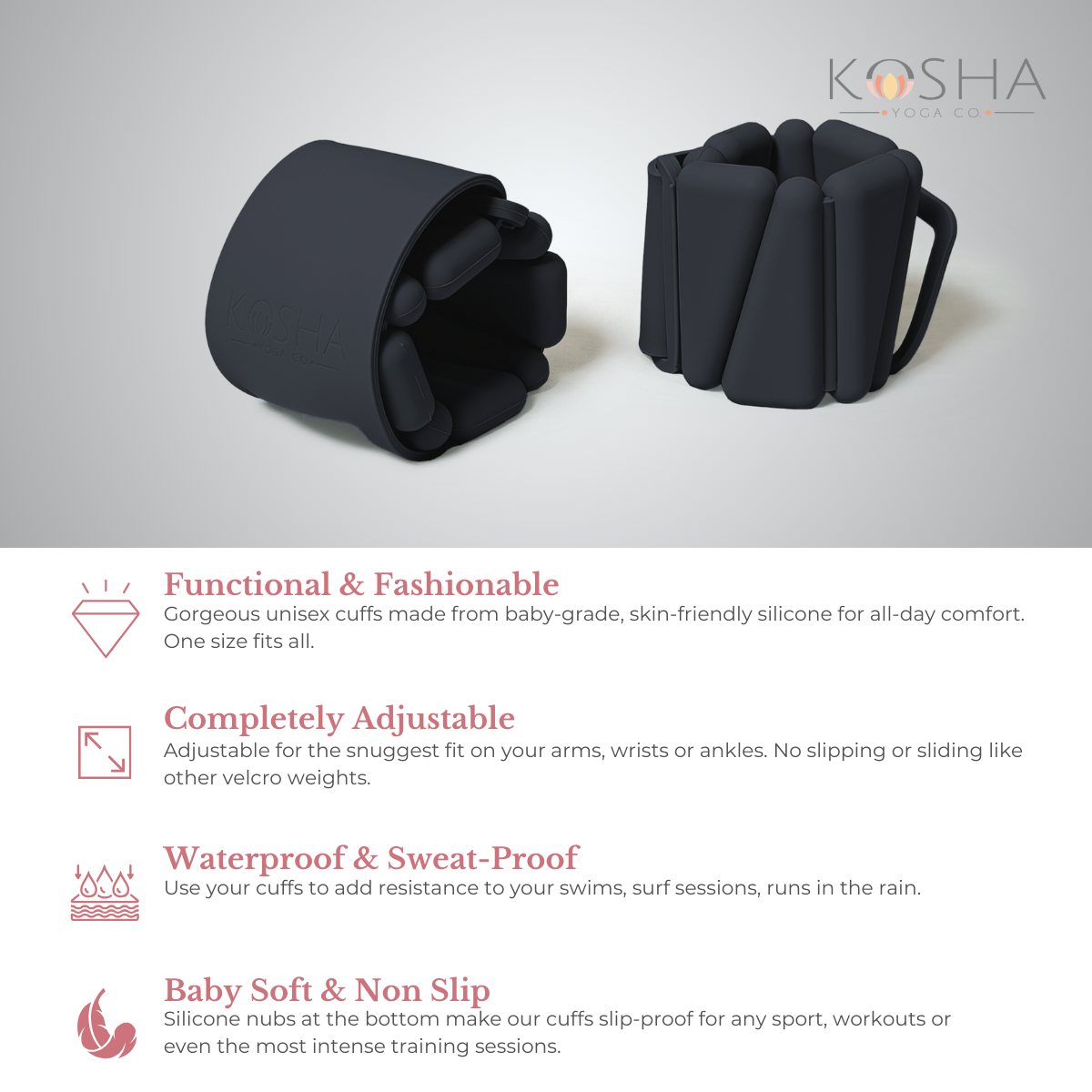 Best features of bala bangle type yoga and pilates ankle and wrist weight bangles by kosha yoga co