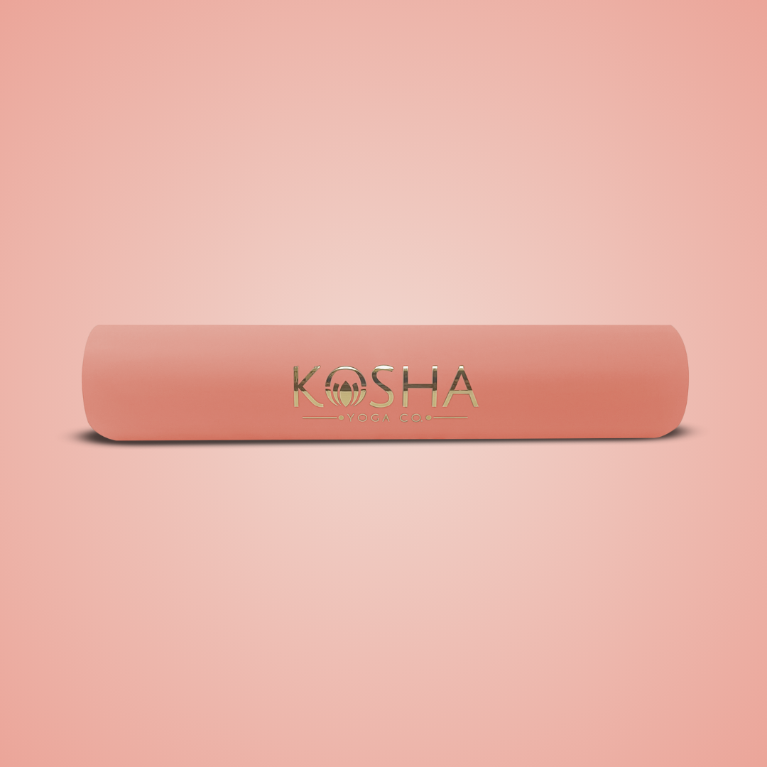 peach colour yoga mat for men and women\