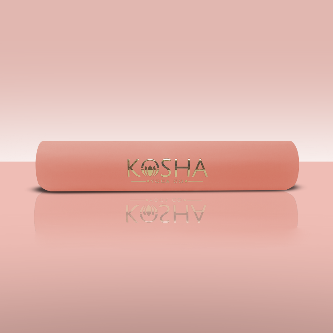 peach colour yoga mat for men and women