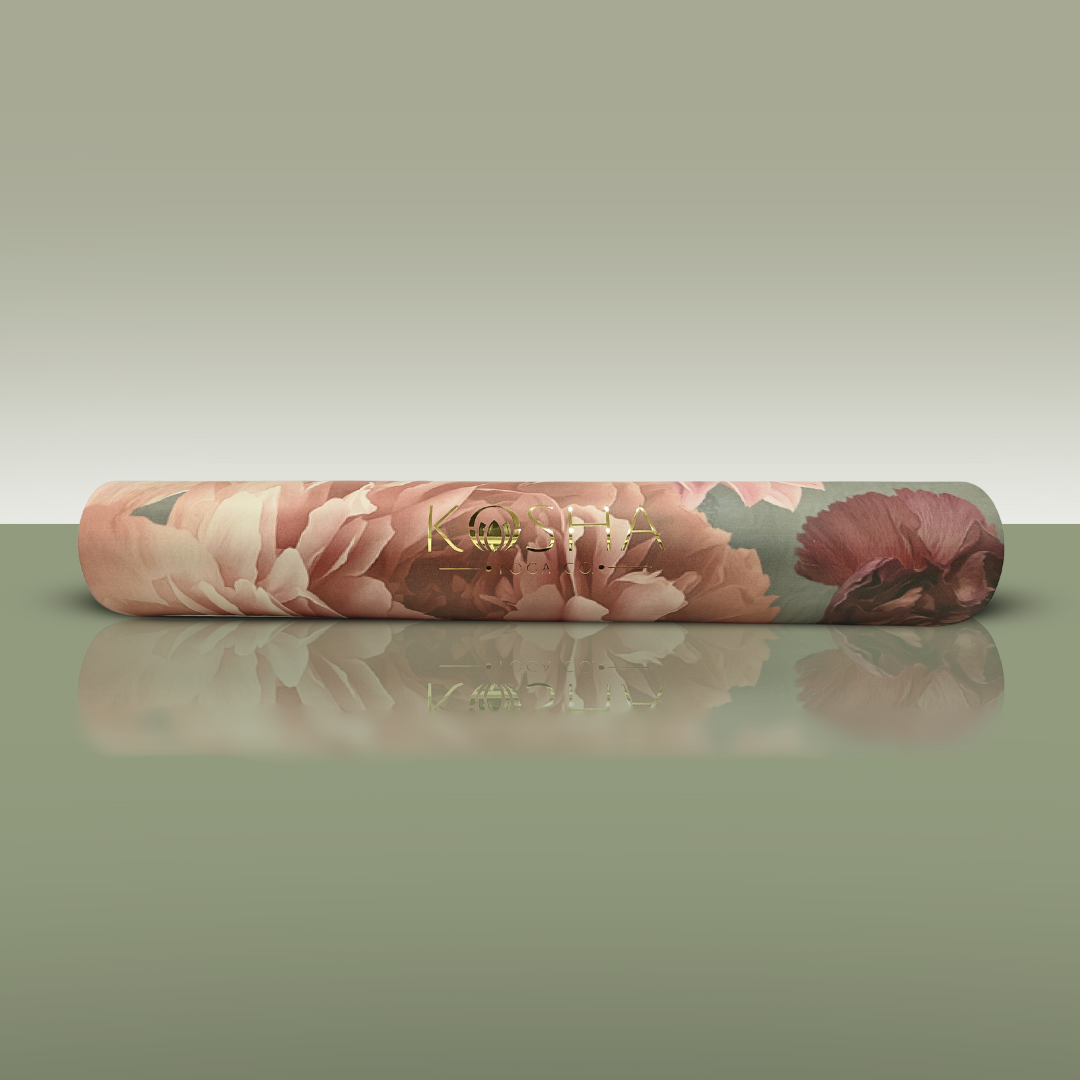 
Floral yoga mat by kosha yoga co