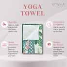 non slip towel for yoga practice