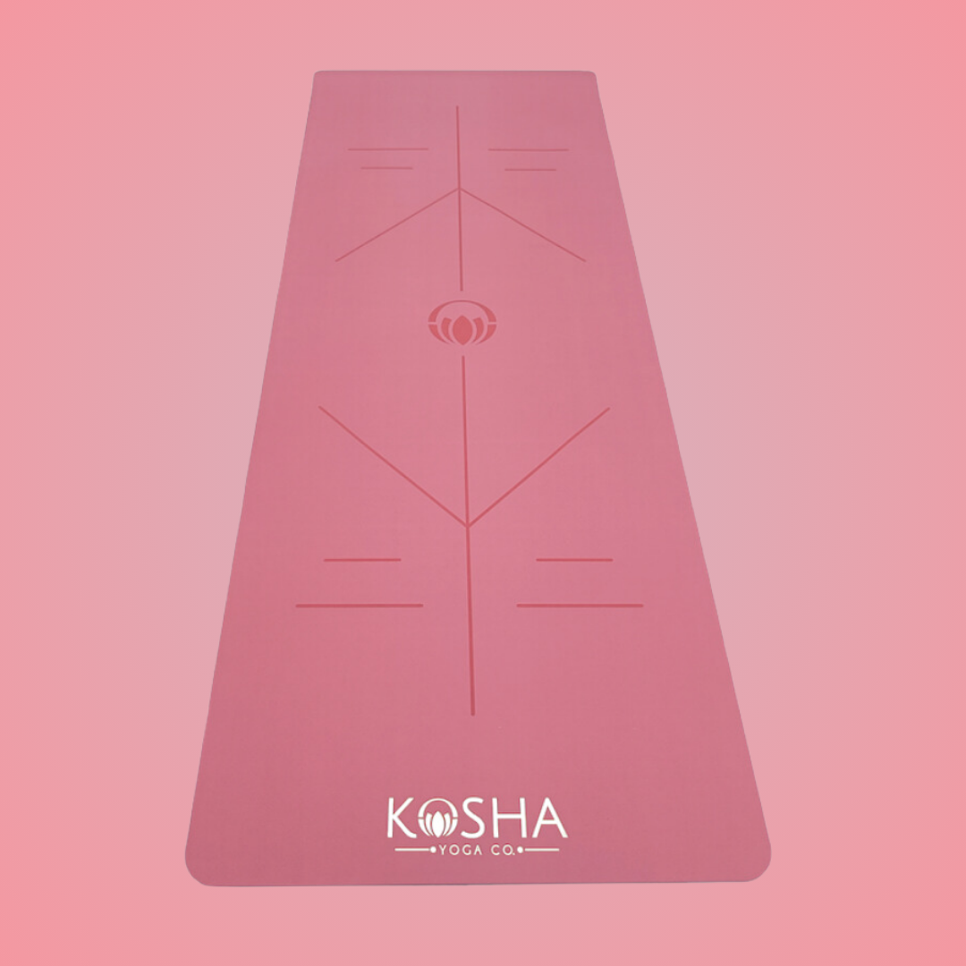 Thick yoga mat recommended by yoga teachers for women by kosha yoga co