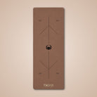 Extra long extra wide Sweat Absorbent Non Slip Rubber Yoga Mat With Alignment Lines In dark brown Colour By Kosha Yoga Co for men and women